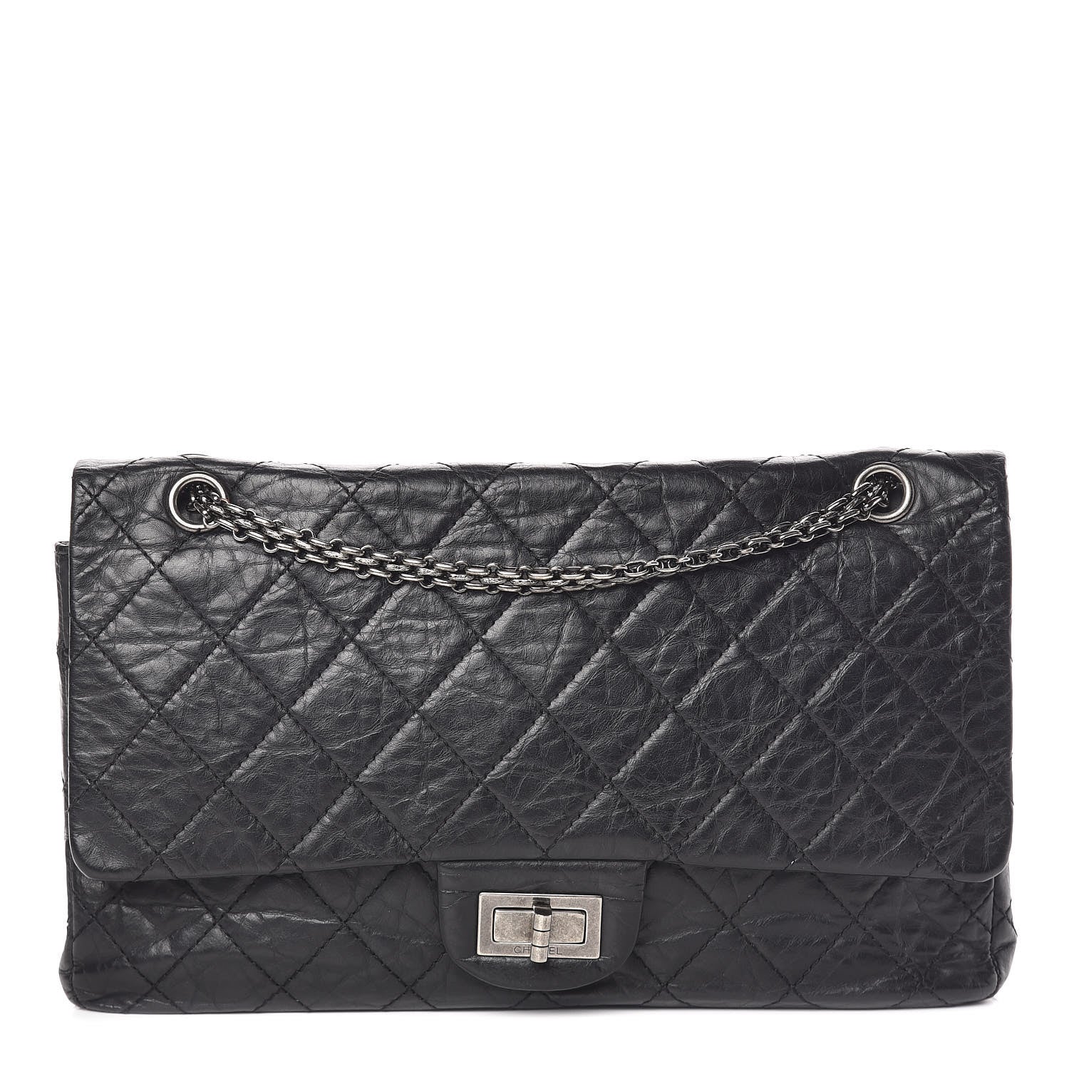 Chanel Aged Calfskin Quilted 2.55 Reissue 227 Flap Black 1 of 15