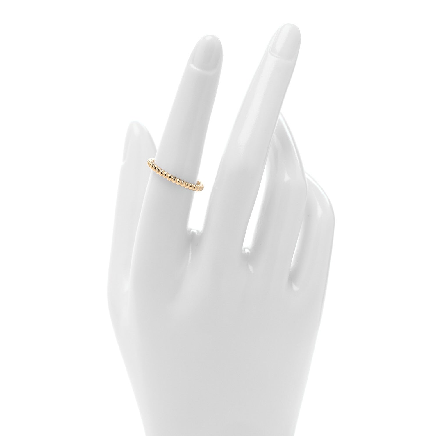 Van Cleef & Arpels 18K Yellow Gold Small Perlee Ring 54 7 2 of 5