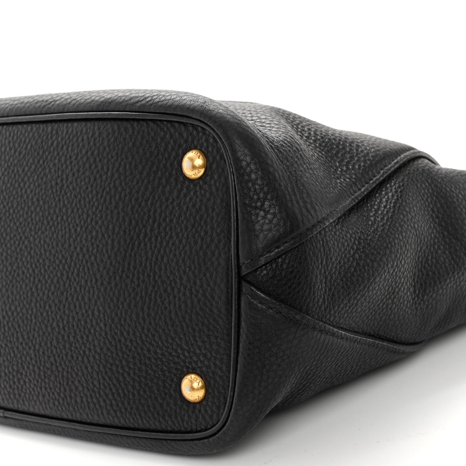 Prada Vitello Daino Shopping Tote Black 9 of 9