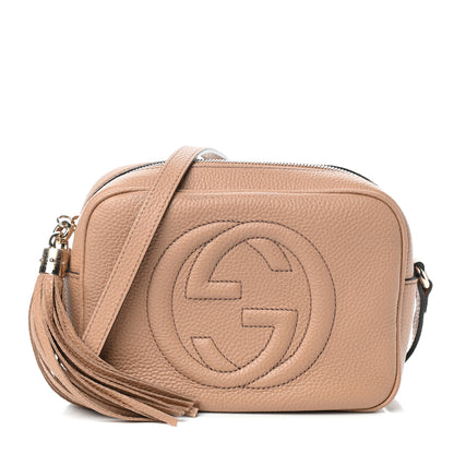 Gucci Pebbled Calfskin Small Soho Disco Bag Rose Beige 1 of 9