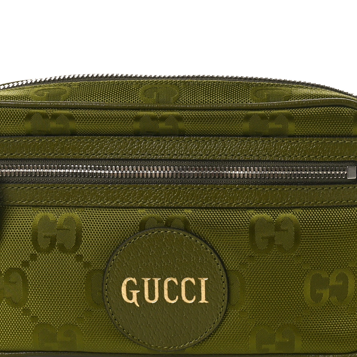 Gucci Econyl Nylon Monogram Off The Grid Belt Bag Juniper Green 8 of 10