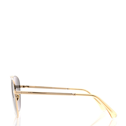 Chanel Metal Aviator Sunglasses 4279-B Gold 3 of 8