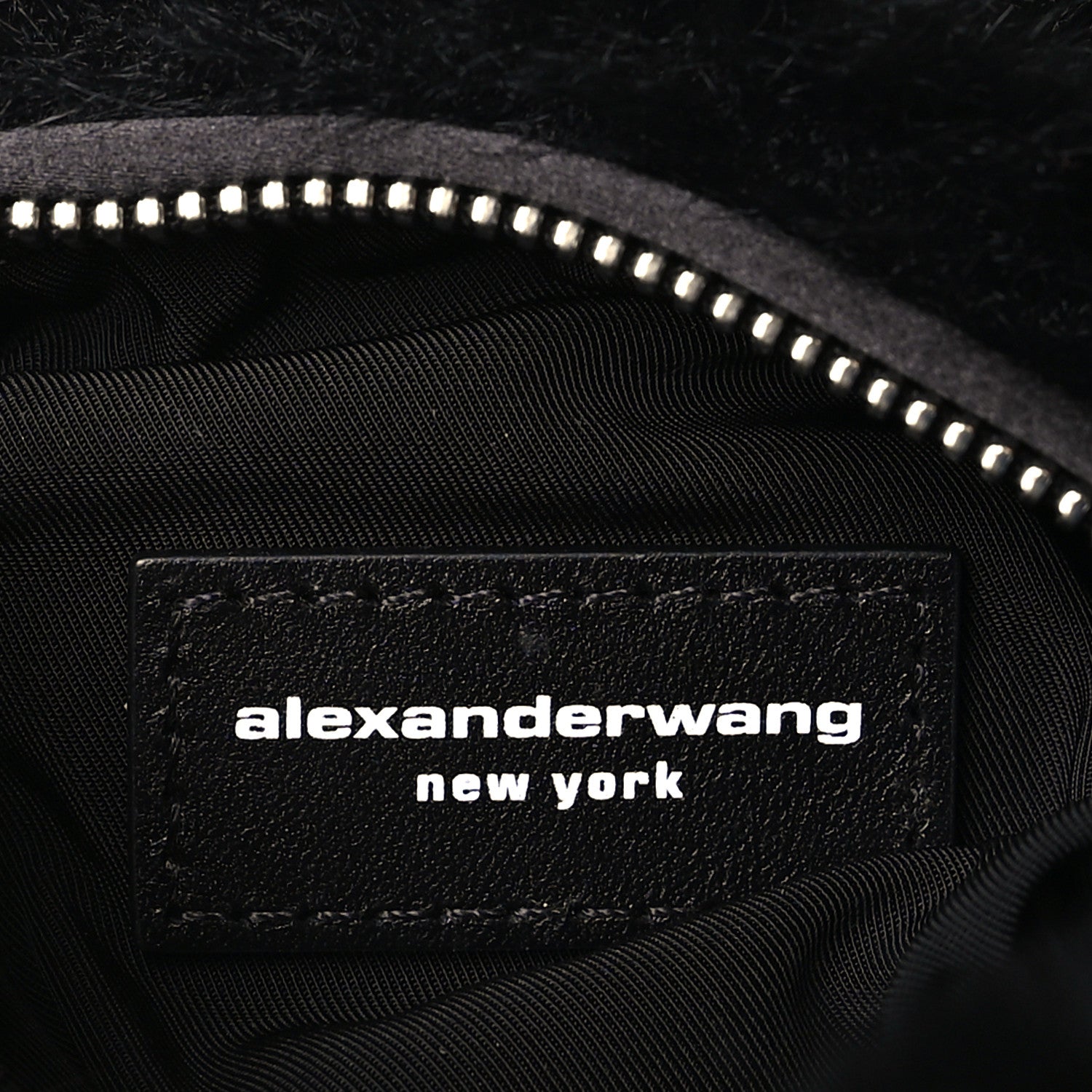 Alexander Wang Faux Fur Small Scrunchie Bag Black 6 of 9