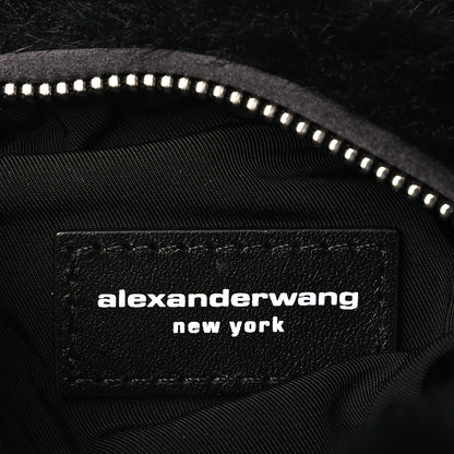 Alexander Wang Faux Fur Small Scrunchie Bag Black 6 of 9