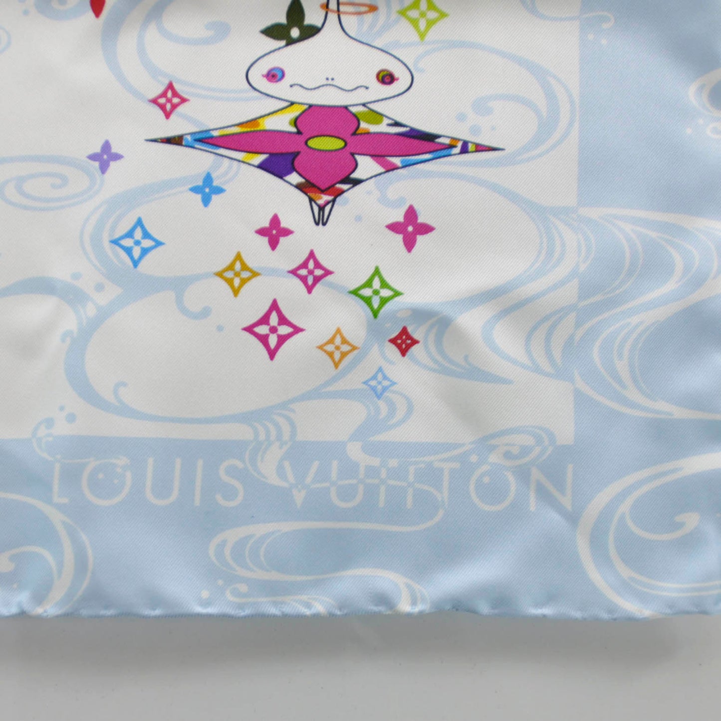Murakami Mushroom Head Silk Scarf