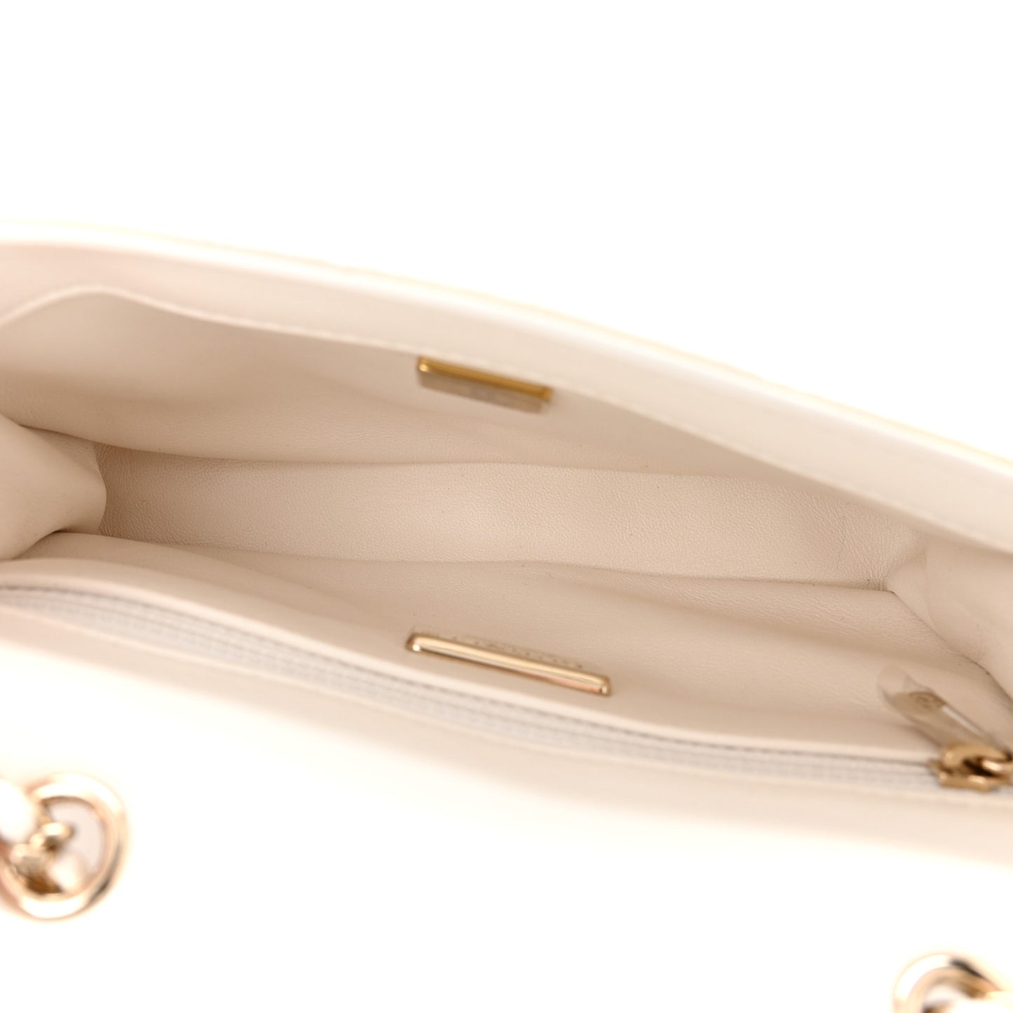 Sequin Mini Rectangular Flap White