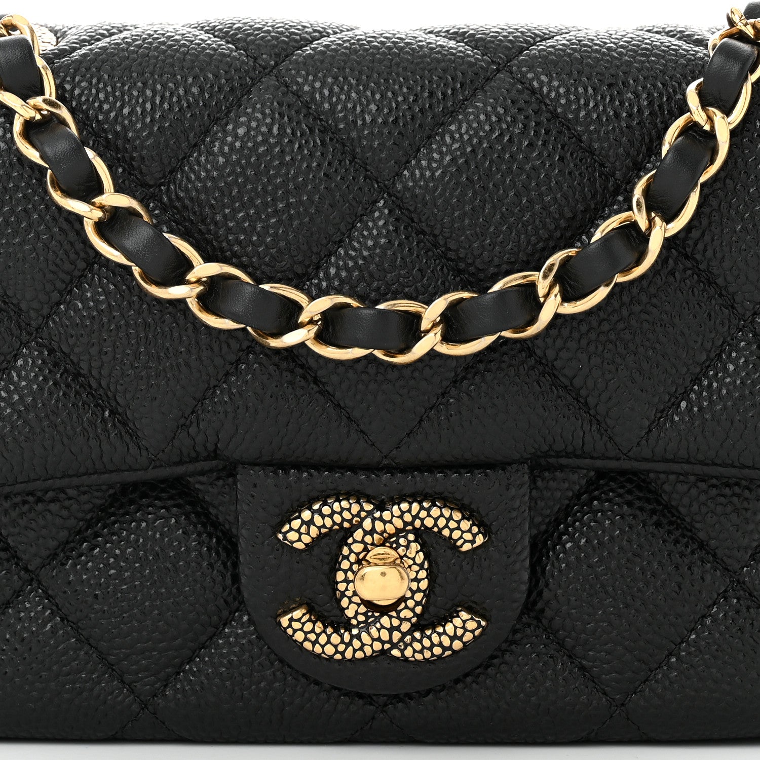 Chanel Grained Lambskin Quilted Mini Flap Black 8 of 11