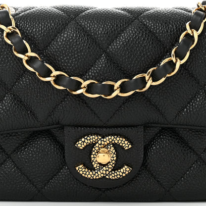 Chanel Grained Lambskin Quilted Mini Flap Black 8 of 11