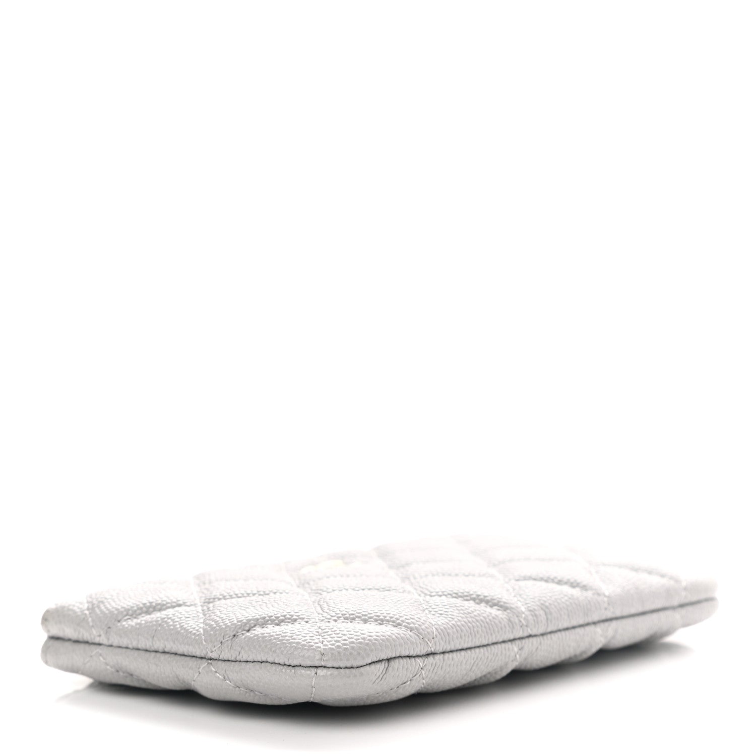 Chanel Caviar Quilted Small Cosmetic Case Grey 4 of 8