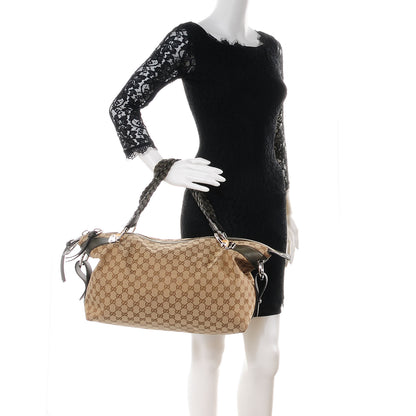Gucci Monogram Bamboo Bar Medium Tote 2 of 7