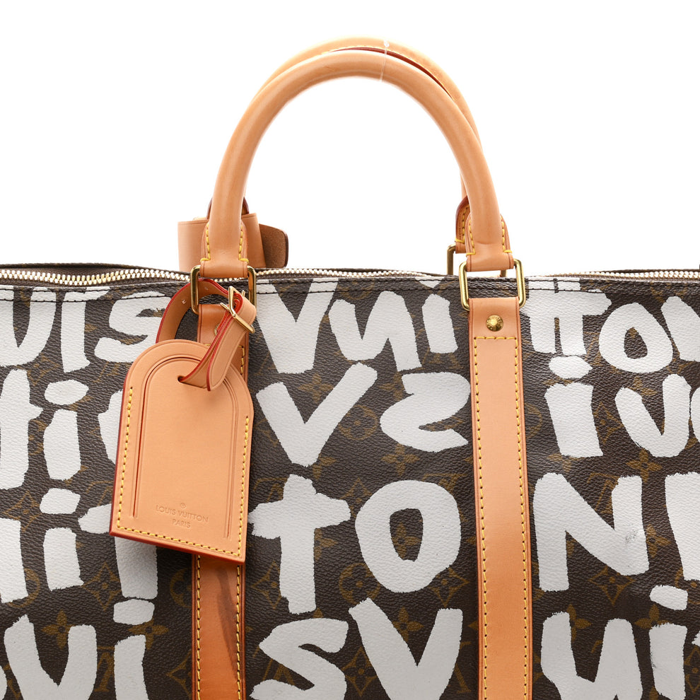 Louis Vuitton Monogram Graffiti Keepall 50 Silver 1903419 – FASHIONPHILE