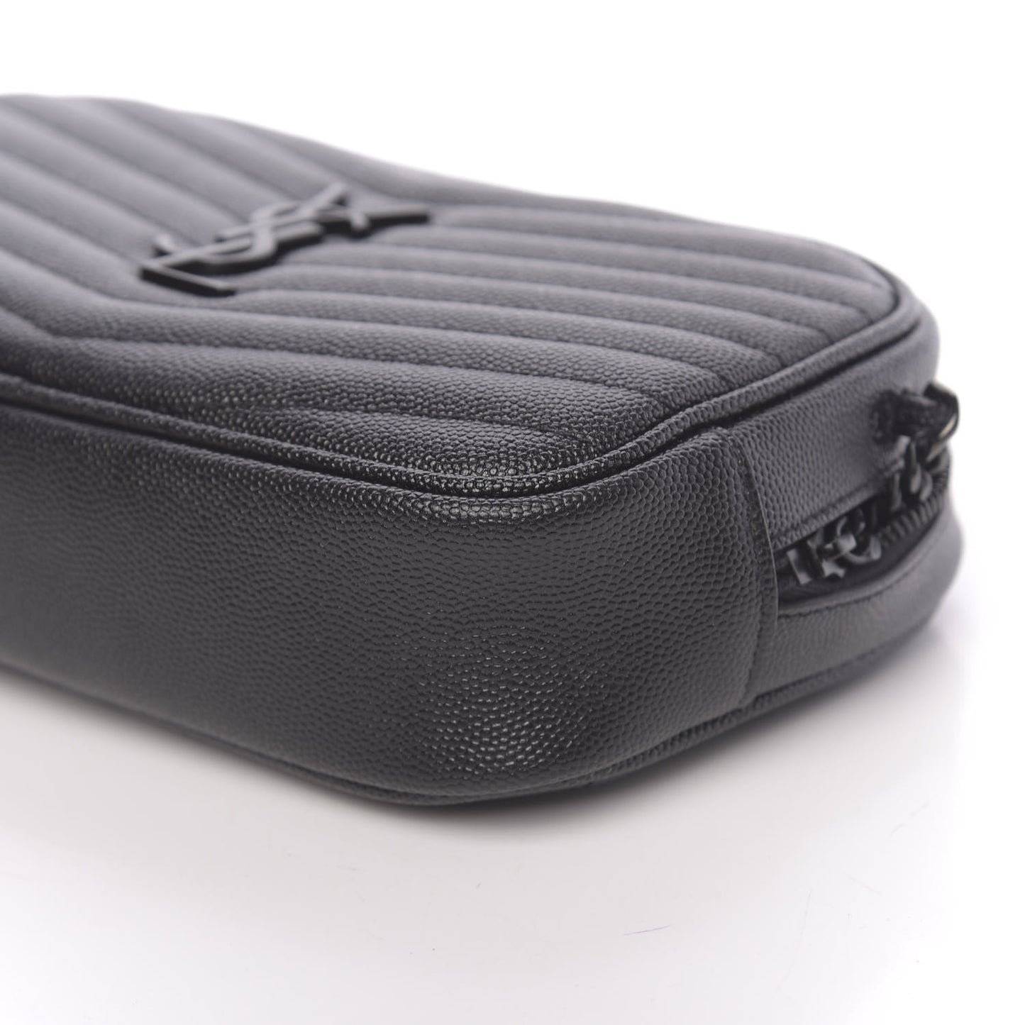 Grain De Poudre Matelasse Monogram Mini Lou Camera Bag Black
