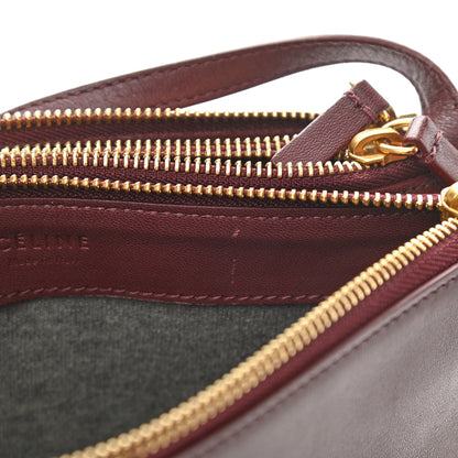 Celine Smooth Lambskin Small Trio Crossbody Bag Burgundy 13 of 14