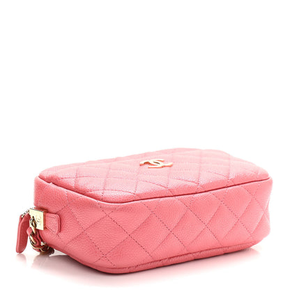 Chanel Iridescent Caviar Small Timeless Camera Case Coral 3 of 10