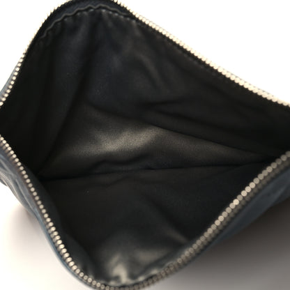 Chanel Metallic Lambskin Quilted Large Week End on Mars Tote Dark Grey 6 of 15