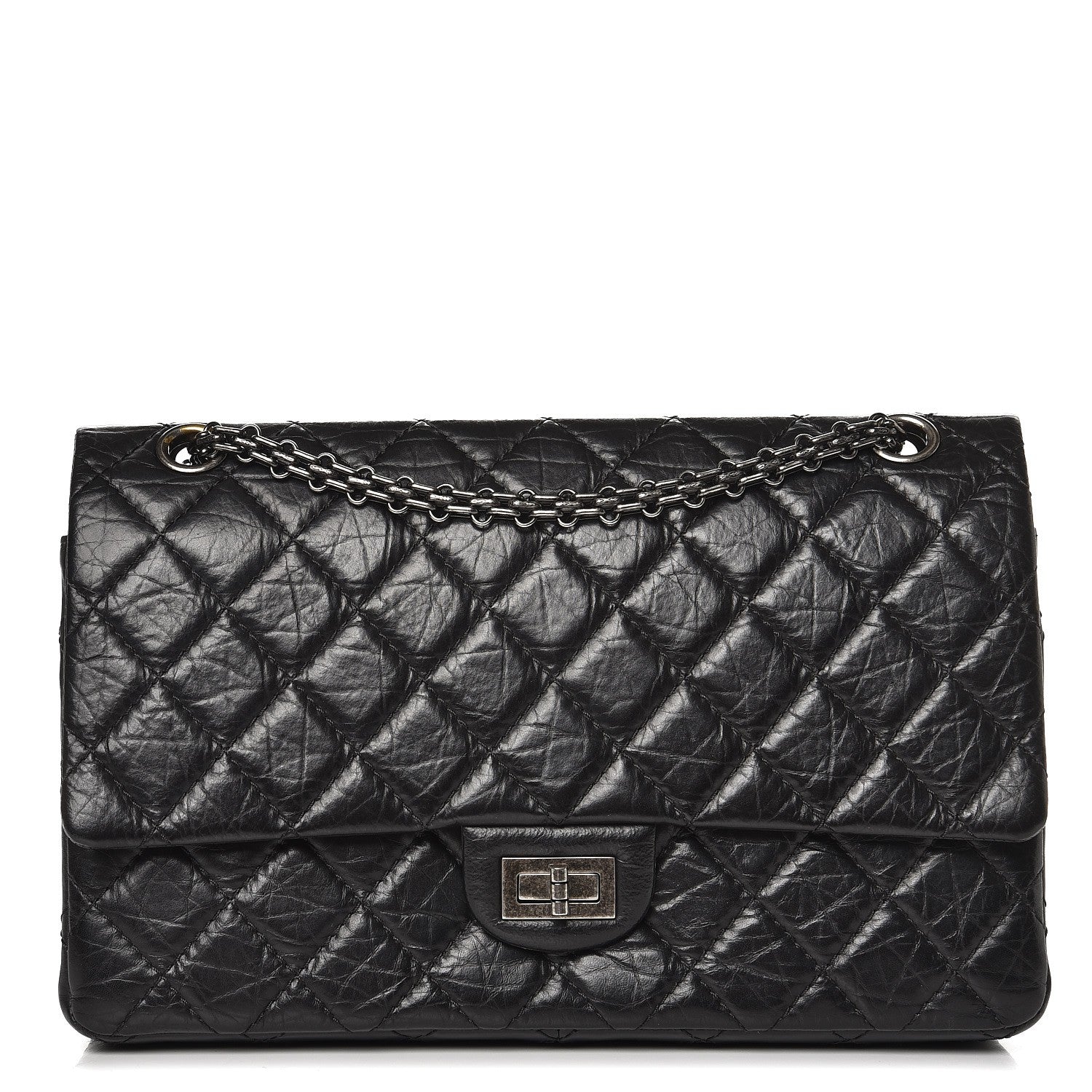 Chanel Aged Calfskin Quilted 2.55 Reissue 226 Flap Black 1 of 8