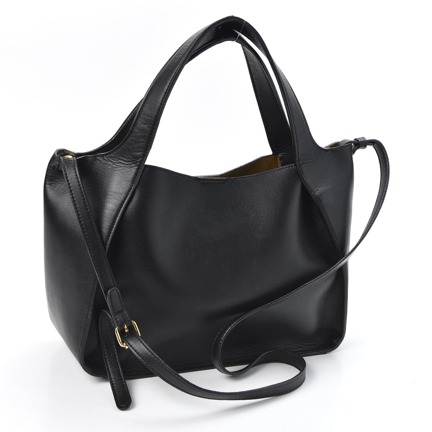 Eco Alter Nappa Perforated Crossbody Tote Black