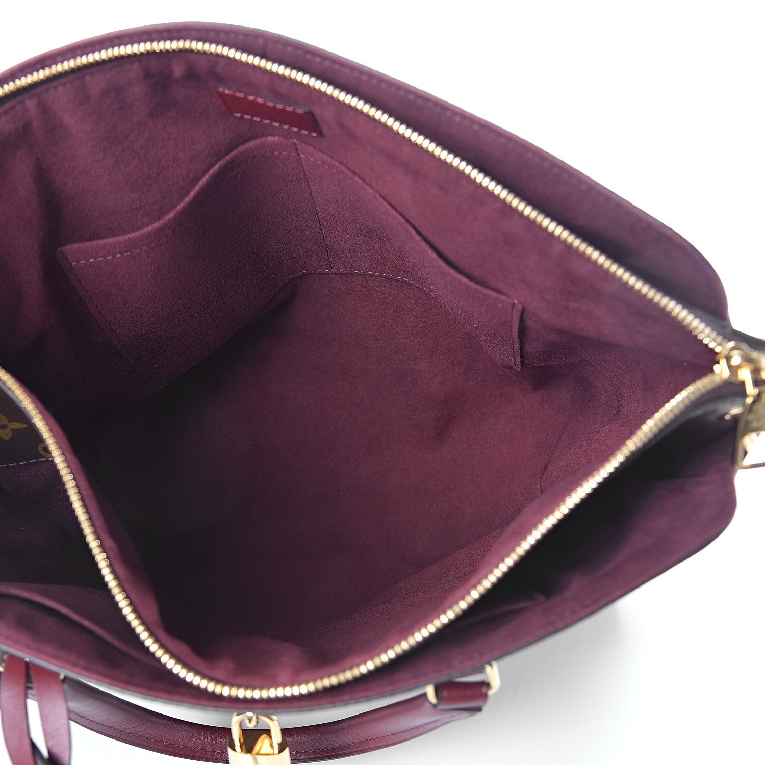 Louis Vuitton Monogram Flower Zipped Tote MM Bordeaux 4 of 8
