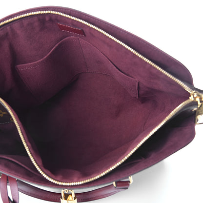 Louis Vuitton Monogram Flower Zipped Tote MM Bordeaux 4 of 8