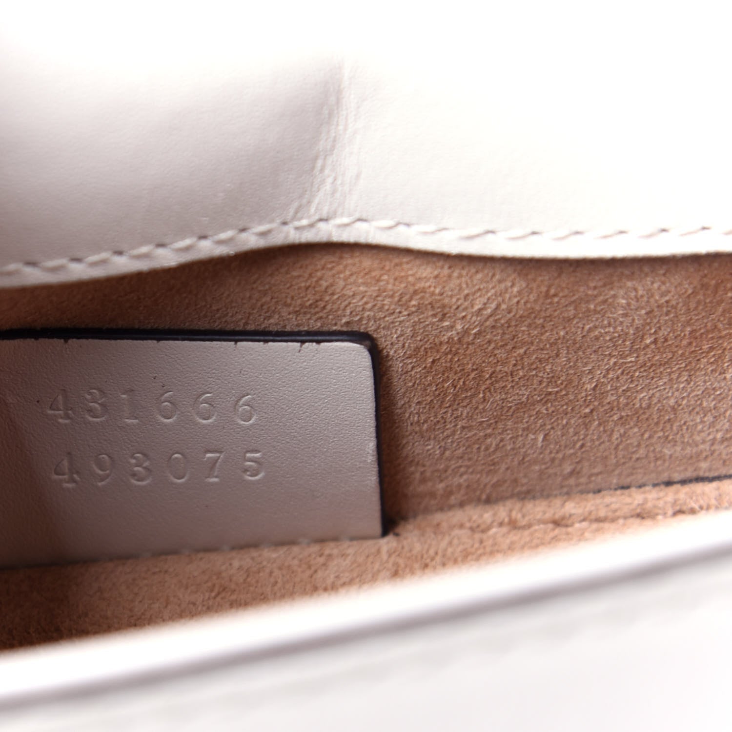 Gucci Calfskin Mini Sylvie Chain Shoulder Bag White 7 of 9