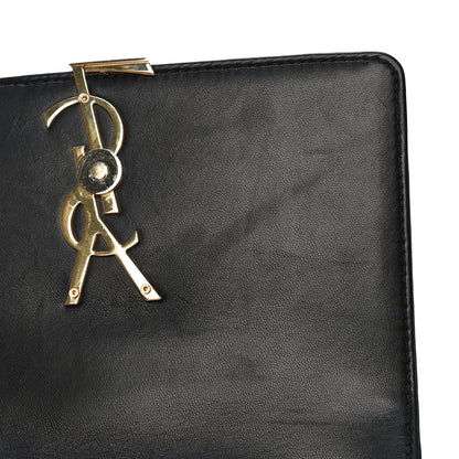 Saint Laurent Lambskin Matelasse Monogram Medium Vicky Chain Bag Black 11 of 13