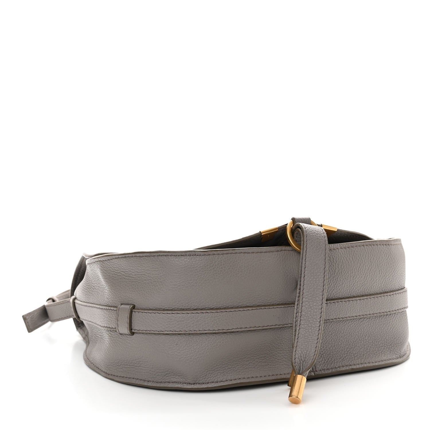 Chloe Calfskin Medium Marcie Round Crossbody Bag Cashmere Grey 4 of 11
