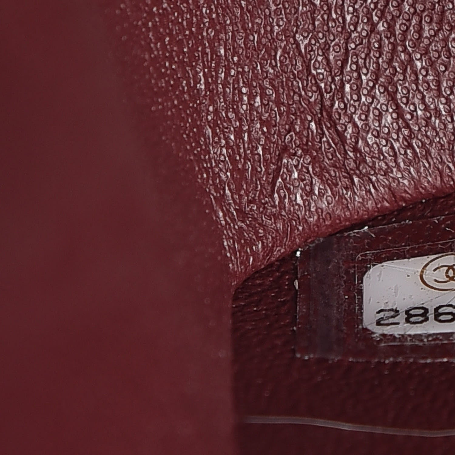 Chanel Lambskin Quilted Mini Square Flap Burgundy 9 of 11