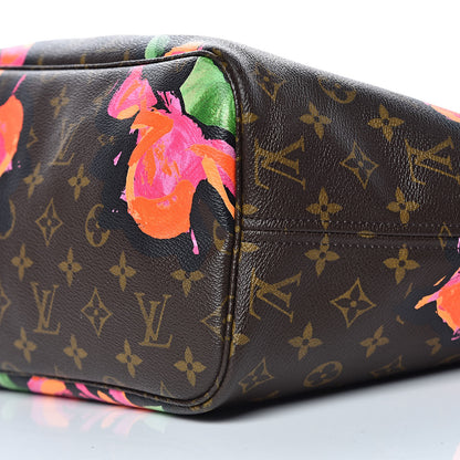 Louis Vuitton Monogram Roses Neverfull MM 14 of 20