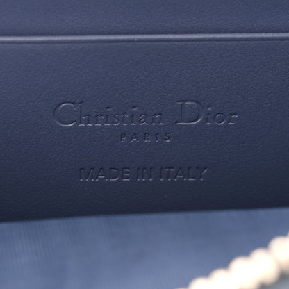 Christian Dior Calfskin Cannage Diamond Cannage Phone Holder Blue 6 of 10