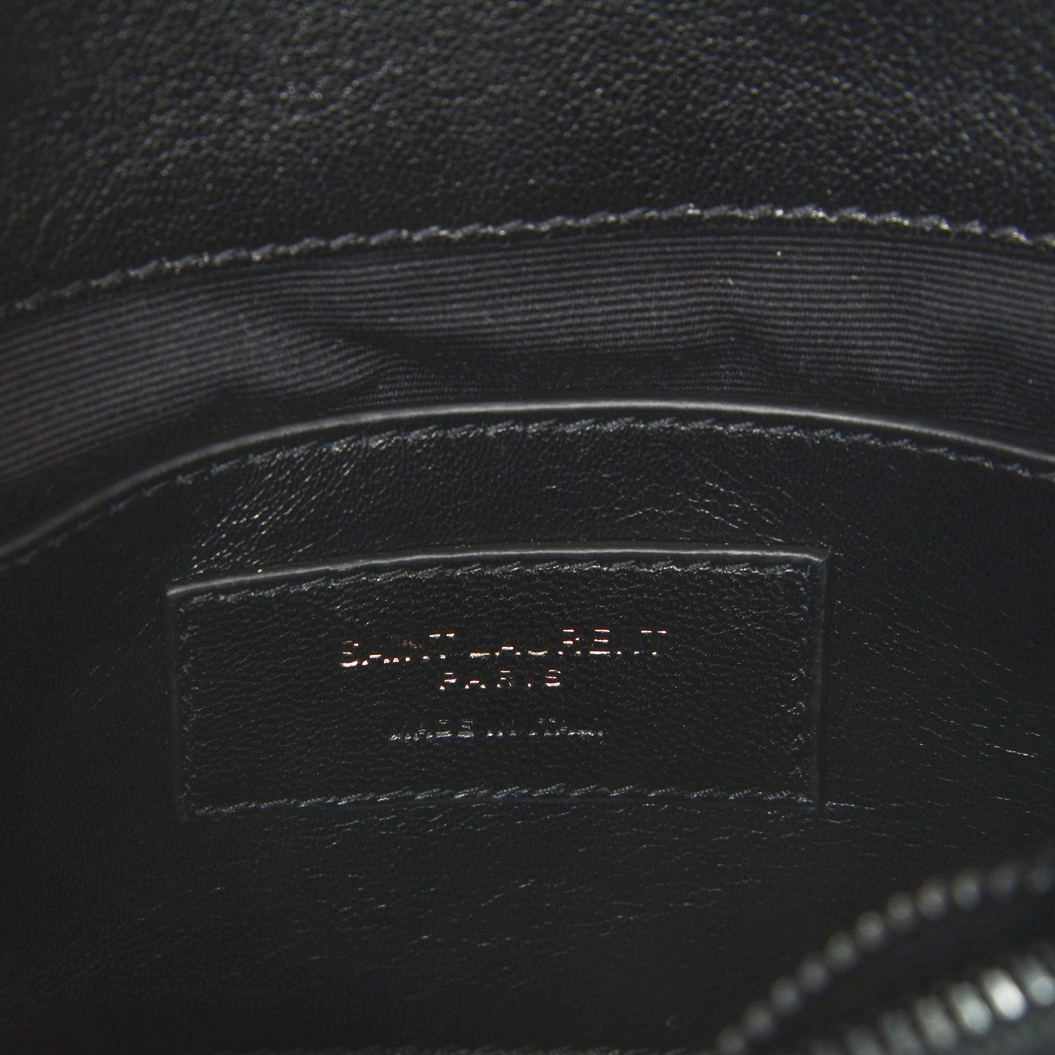 Saint Laurent Sheepskin Matelasse Chevron Monogram Medium College Bag Black 7 of 8