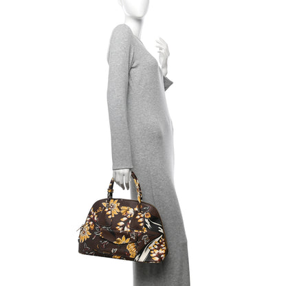 Prada Saffiano Print Top Handle Brown Multicolor 2 of 16