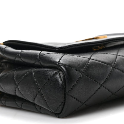 Saint Laurent Lambskin Quilted Monogram Mini Nolita Black 8 of 8