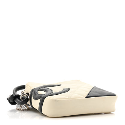 Chanel Calfskin Quilted Cambon Small Messenger White Black 4 of 12