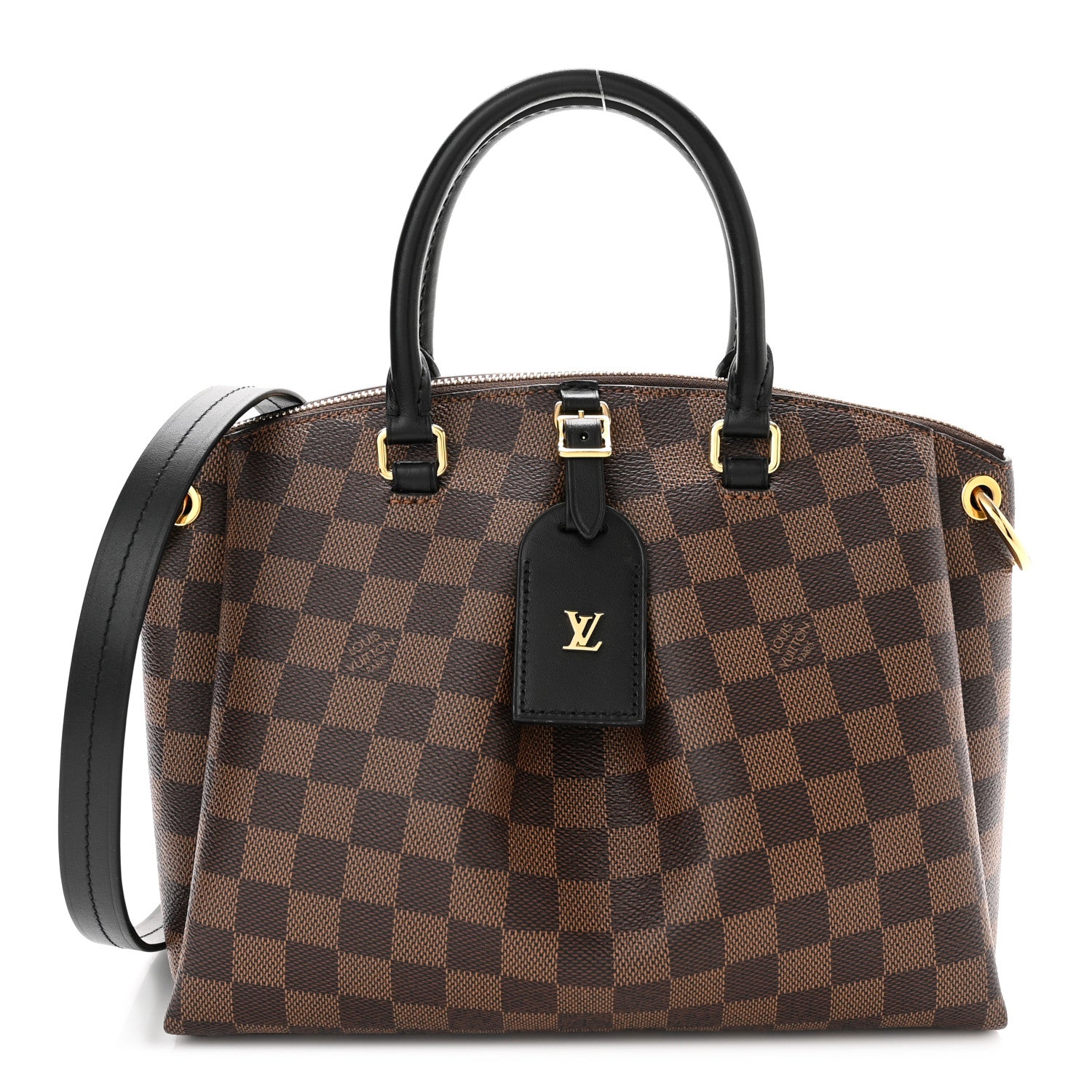 Louis Vuitton Damier Ebene Odeon Tote PM Black 1 of 9