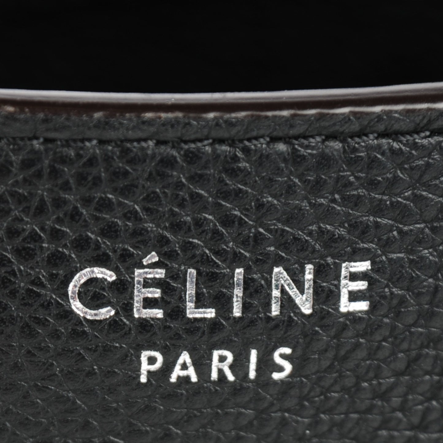 Drummed Calfskin Mini Luggage Black