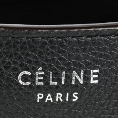 Celine Drummed Calfskin Mini Luggage Black 8 of 8