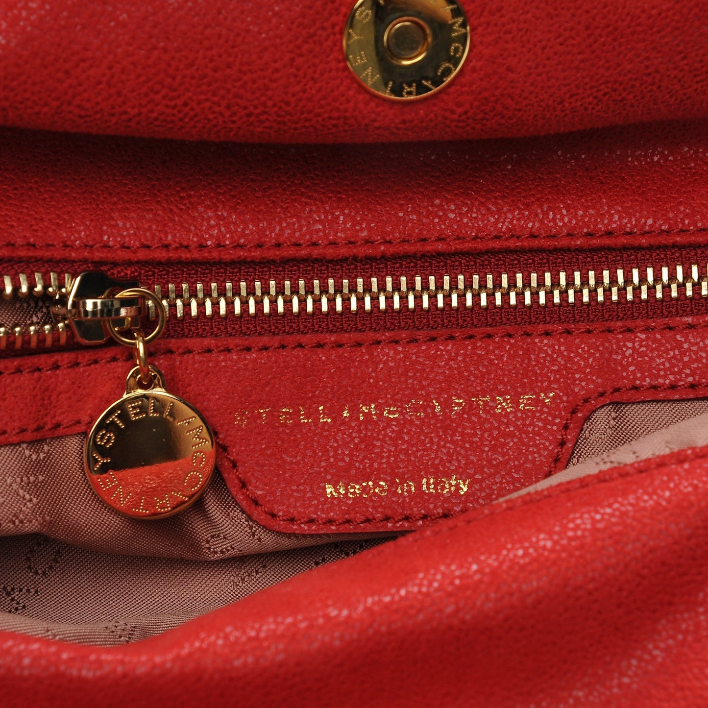 Shaggy Deer Falabella Small Fold Over Tote Chilli