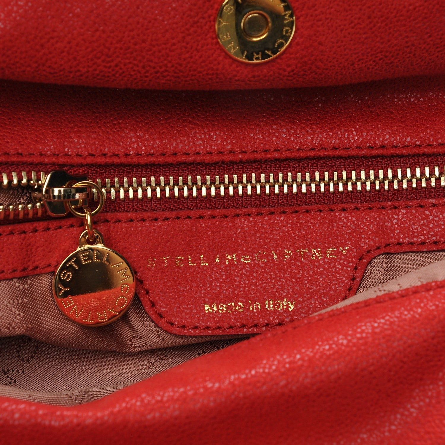 Stella McCartney Shaggy Deer Falabella Small Fold Over Tote Chilli 5 of 7