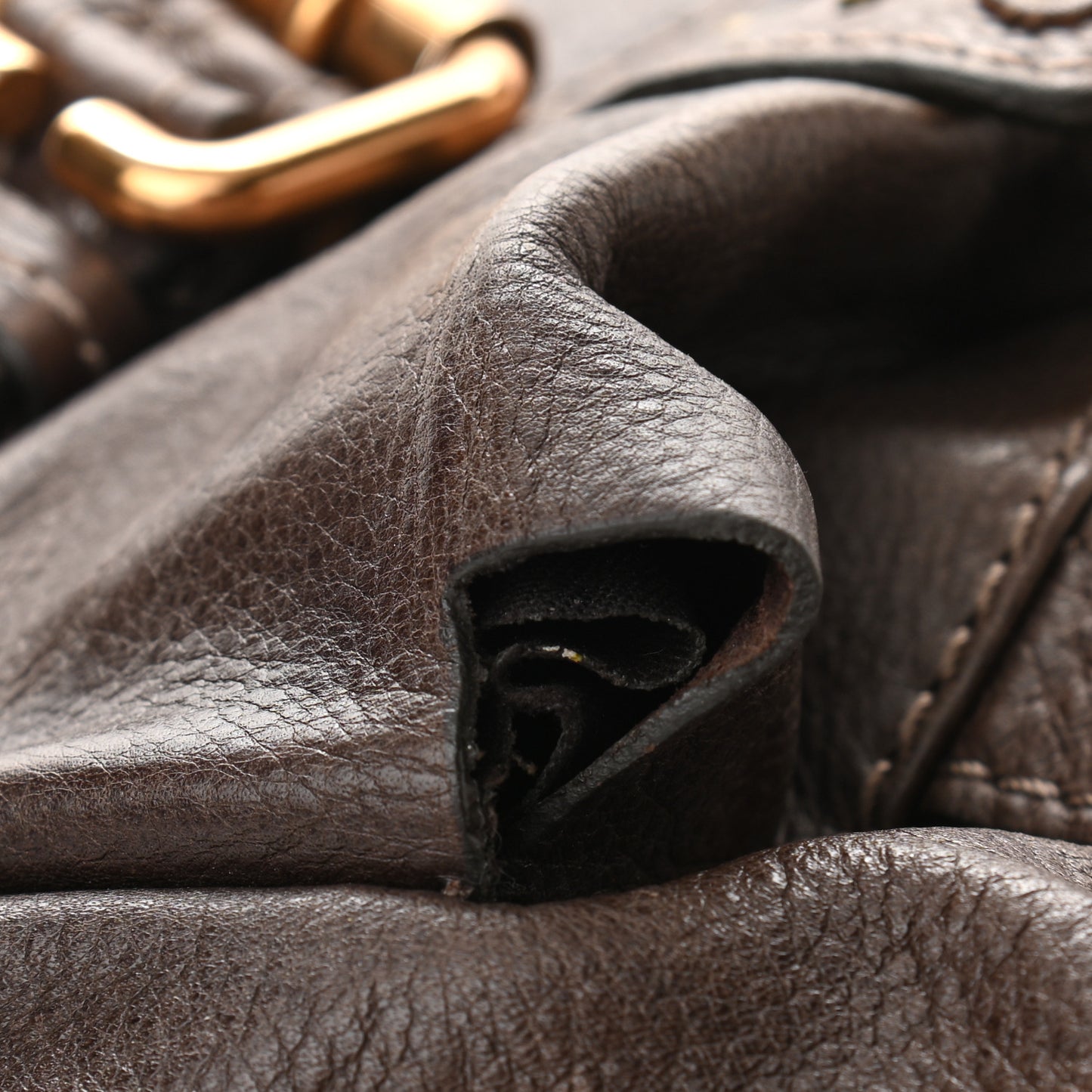 Calfskin Paddington Front Pocket Tote Chocolate