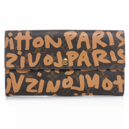 Louis Vuitton Monogram Graffiti Porte-Monnaie Wallet Peach 1 of 7