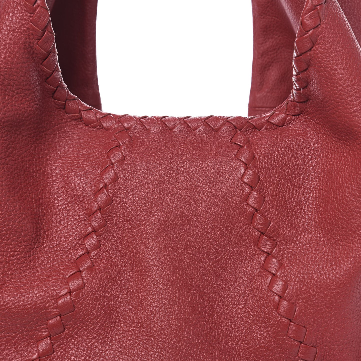 Cervo Deerskin Large Hobo China Red