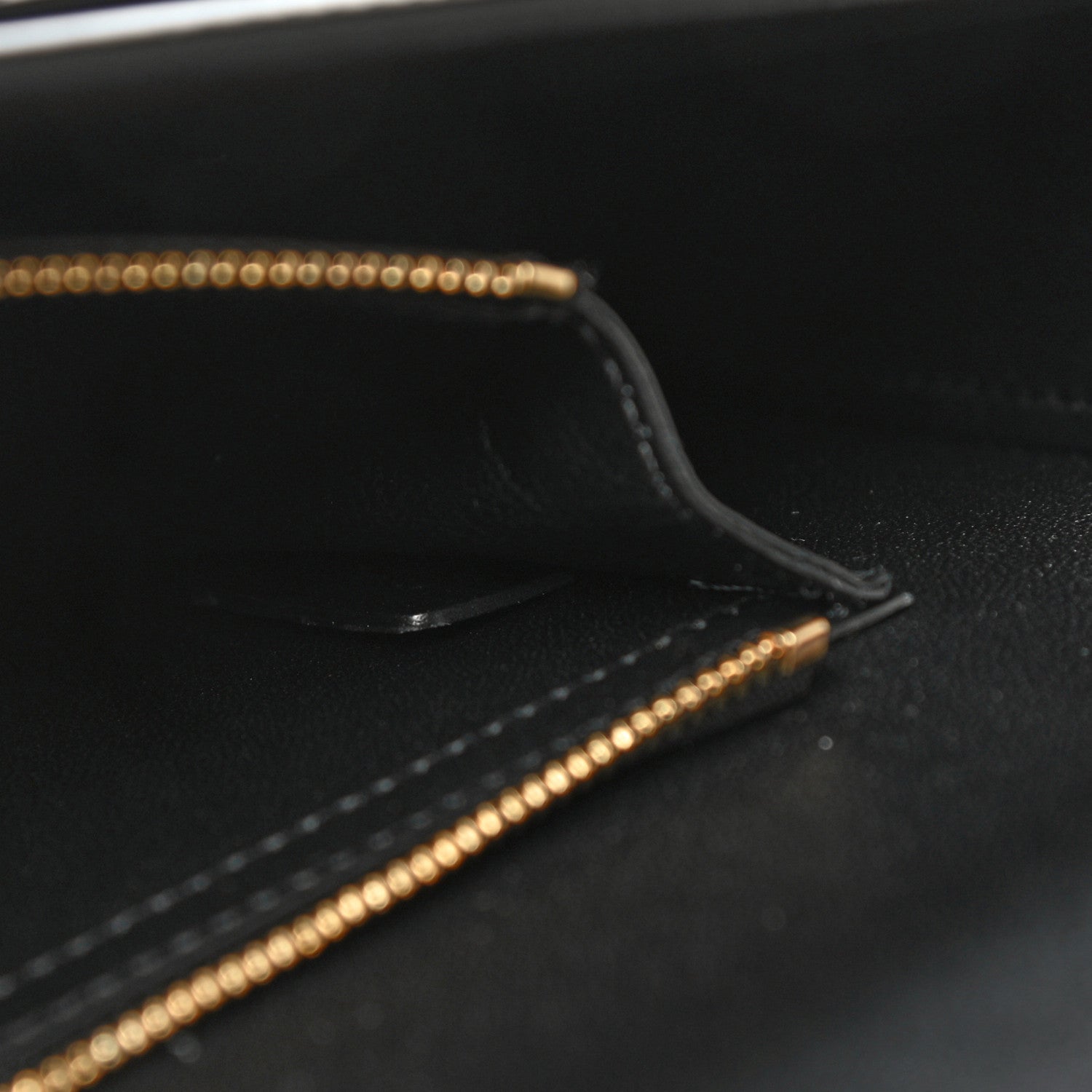 Celine Shiny Calfskin Triomphe Chain Bag Black 7 of 16