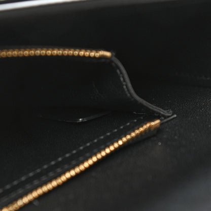 Celine Shiny Calfskin Triomphe Chain Bag Black 7 of 16