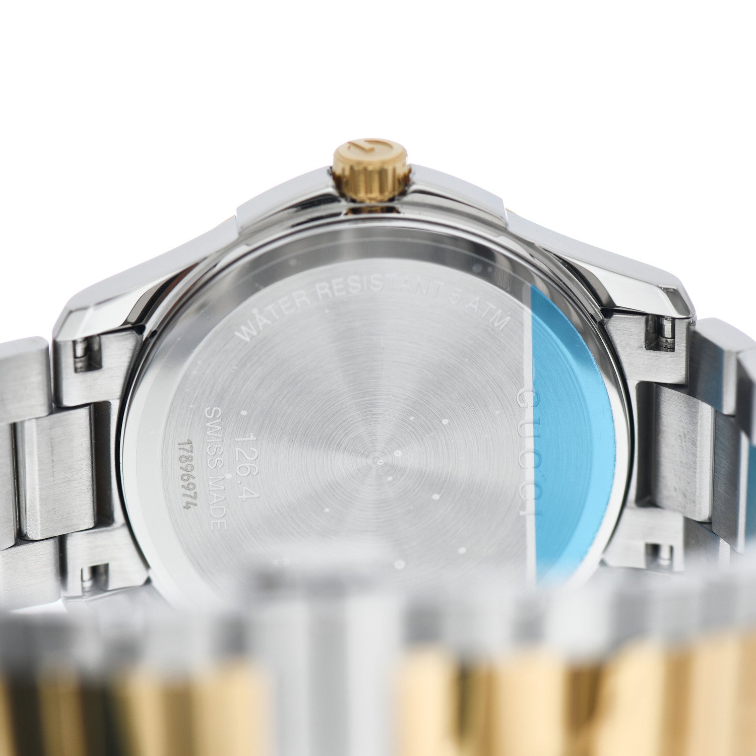 Gucci Stainless Steel 38mm G-Timeless Two Tone Quartz Watch 4 of 5