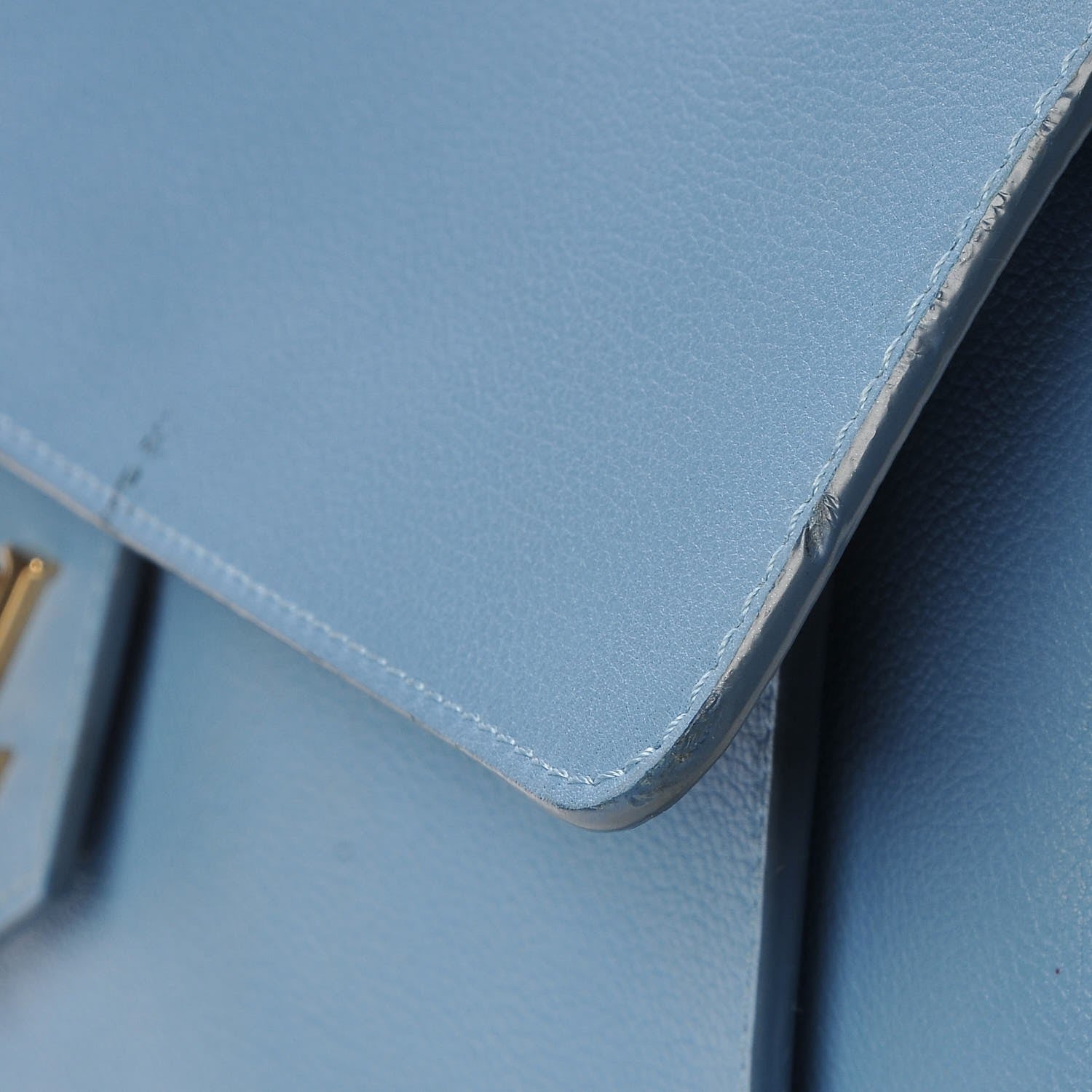 Louis Vuitton Calfskin Lockme MM Bleuet 18 of 19