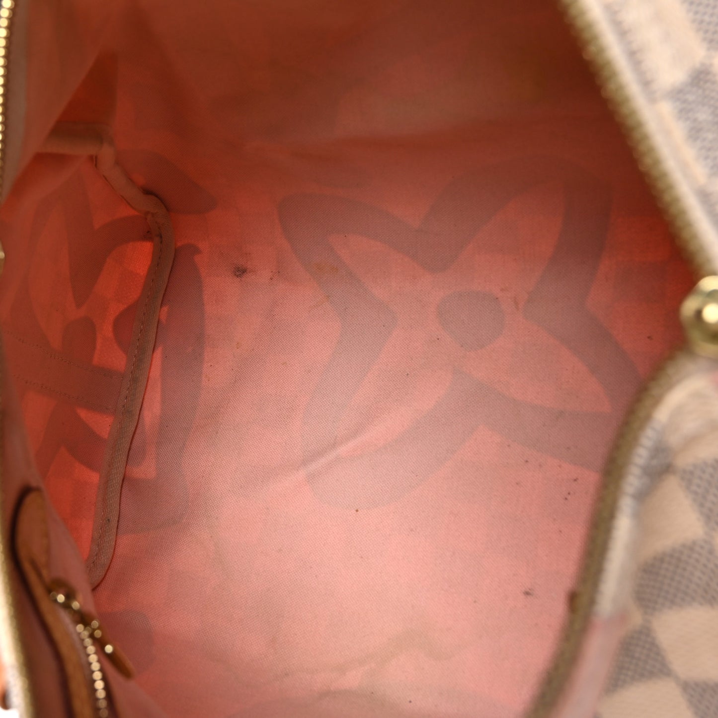 Damier Azur Tahitienne Speedy Bandouliere 30 Rose Ballerine