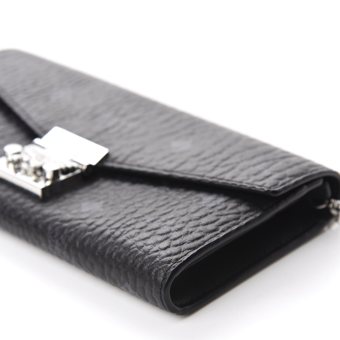 Visetos Large Patricia Wallet On Chain Black