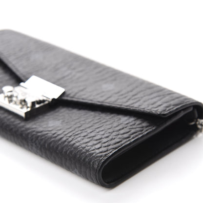 MCM Visetos Large Patricia Wallet On Chain Black 7 of 10
