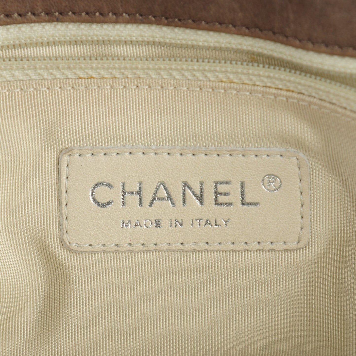 Washed Lambskin Quilted Chain Around Maxi Flap Taupe