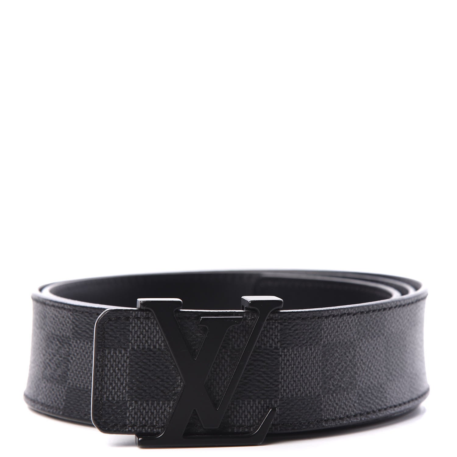 Louis Vuitton Damier Graphite LV Initiales Belt 90 36 1 of 5